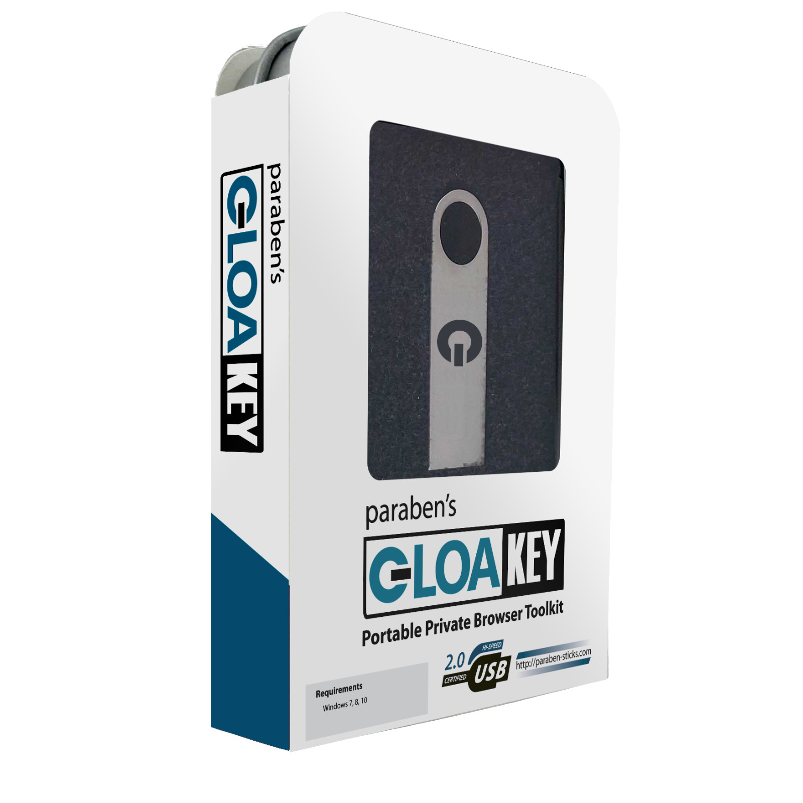 Cloakey Personal Portable Private Browser Toolkit 32GB USB Drive with Encryption