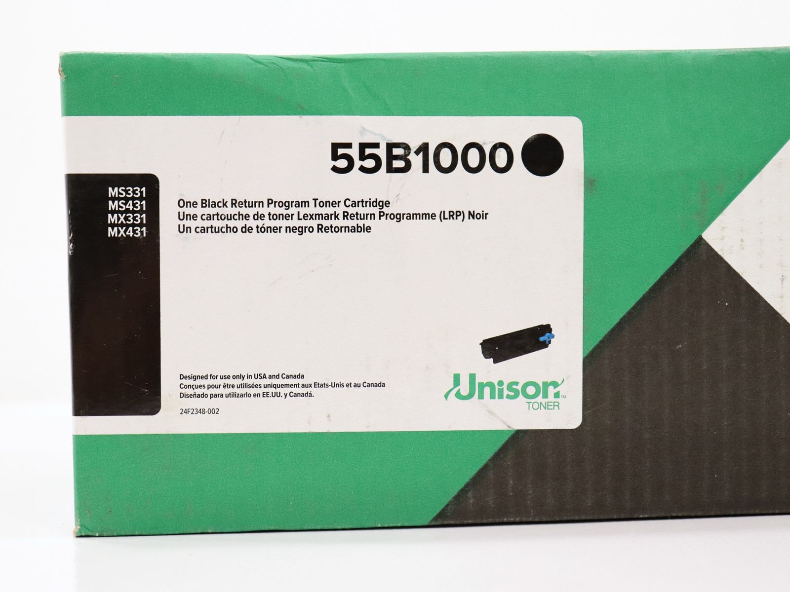 Lexmark 55B1000 Black Toner Cartridge for MS331 / MS431 / MX331 / MX431