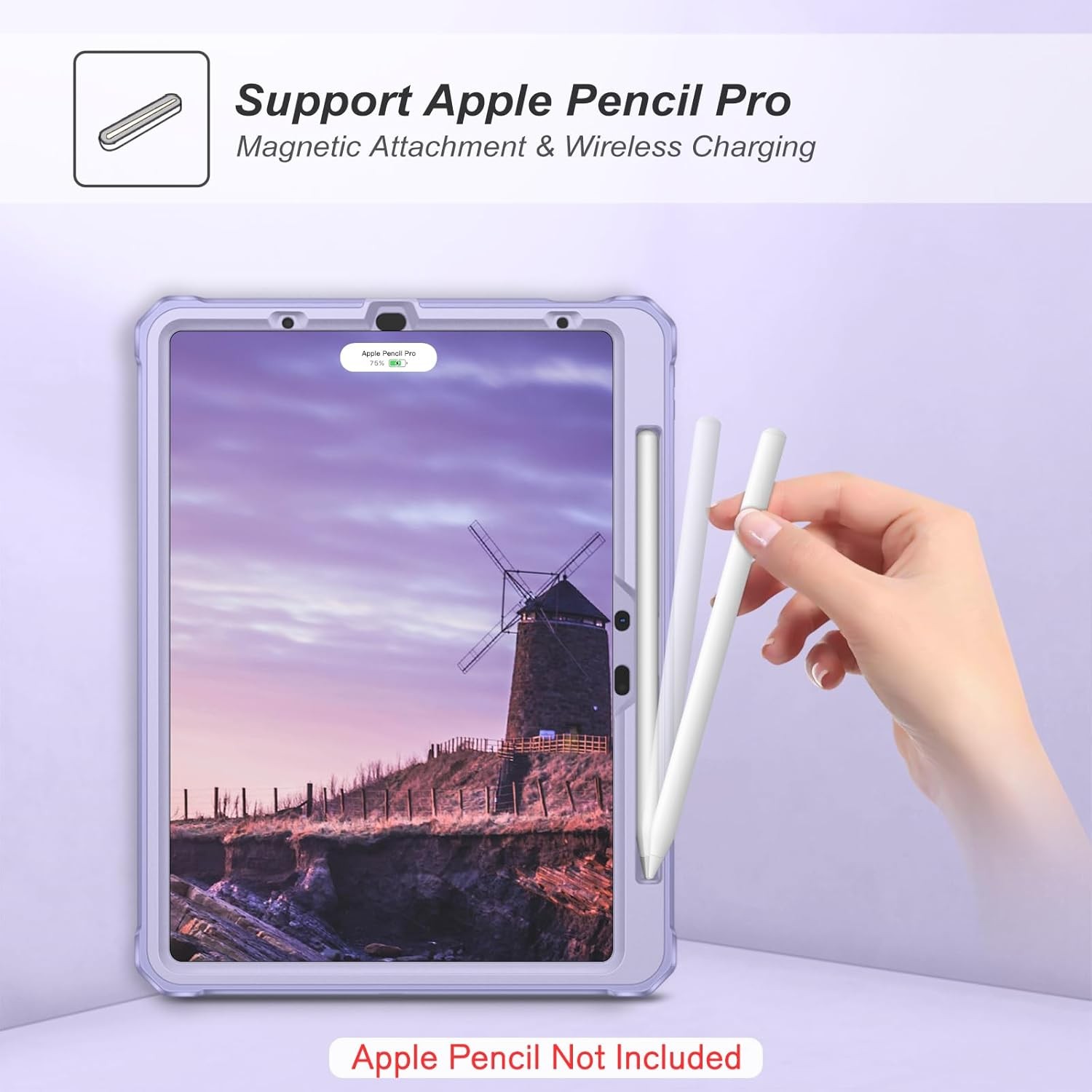 Shockproof Rugged Case For iPad Air 5th Gen 2022 Rotating Cover+Screen Protector