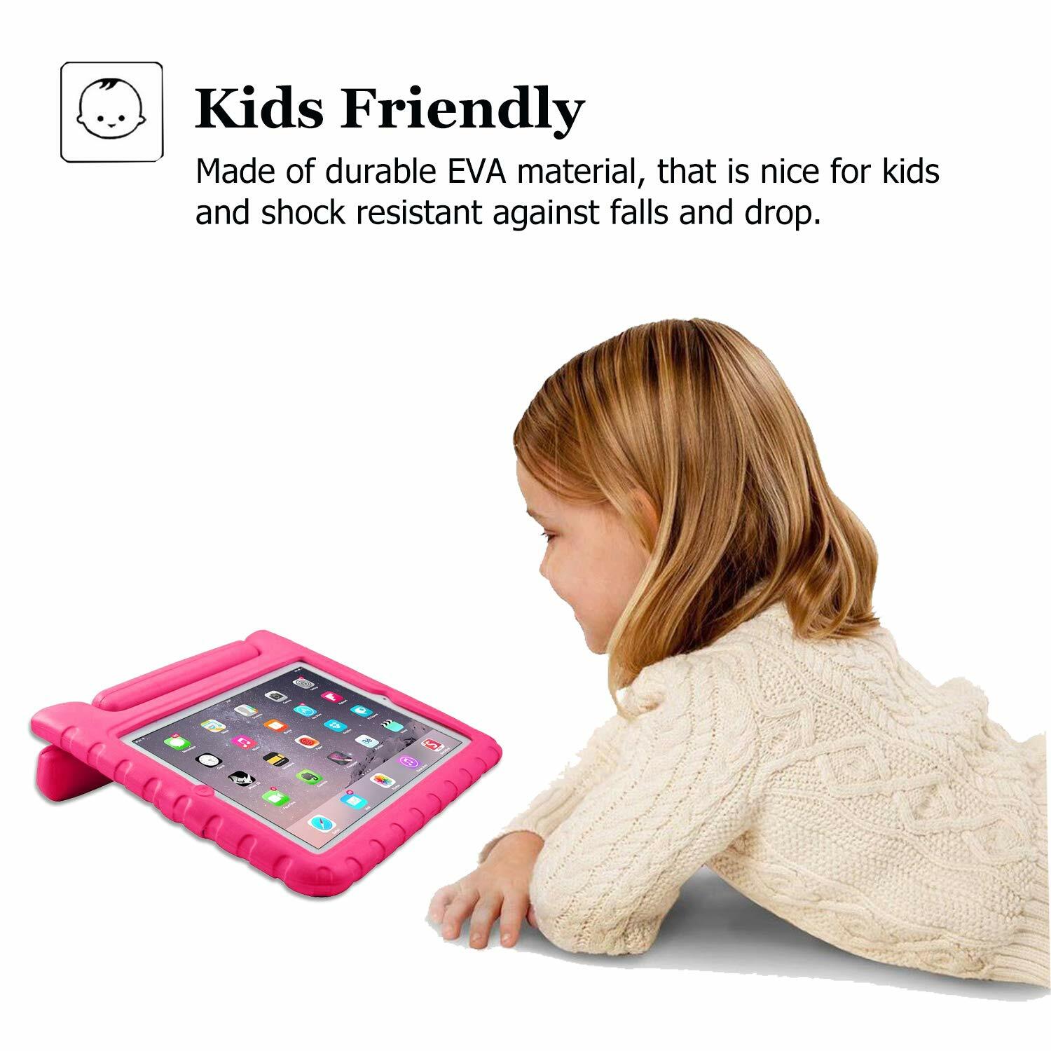 Kids Shockproof Foam Case Handle Cover Stand for iPad 2 3 4 5 Mini Air Pro 10.5