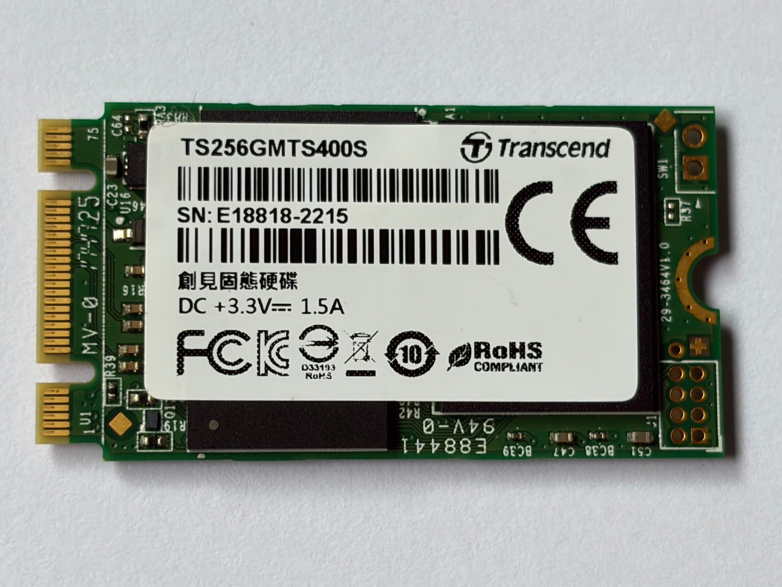 Transcend TS256GMTS552T2 256GB NGFF M.2 2242 SATA III 6GB/s SSD For Lenovo