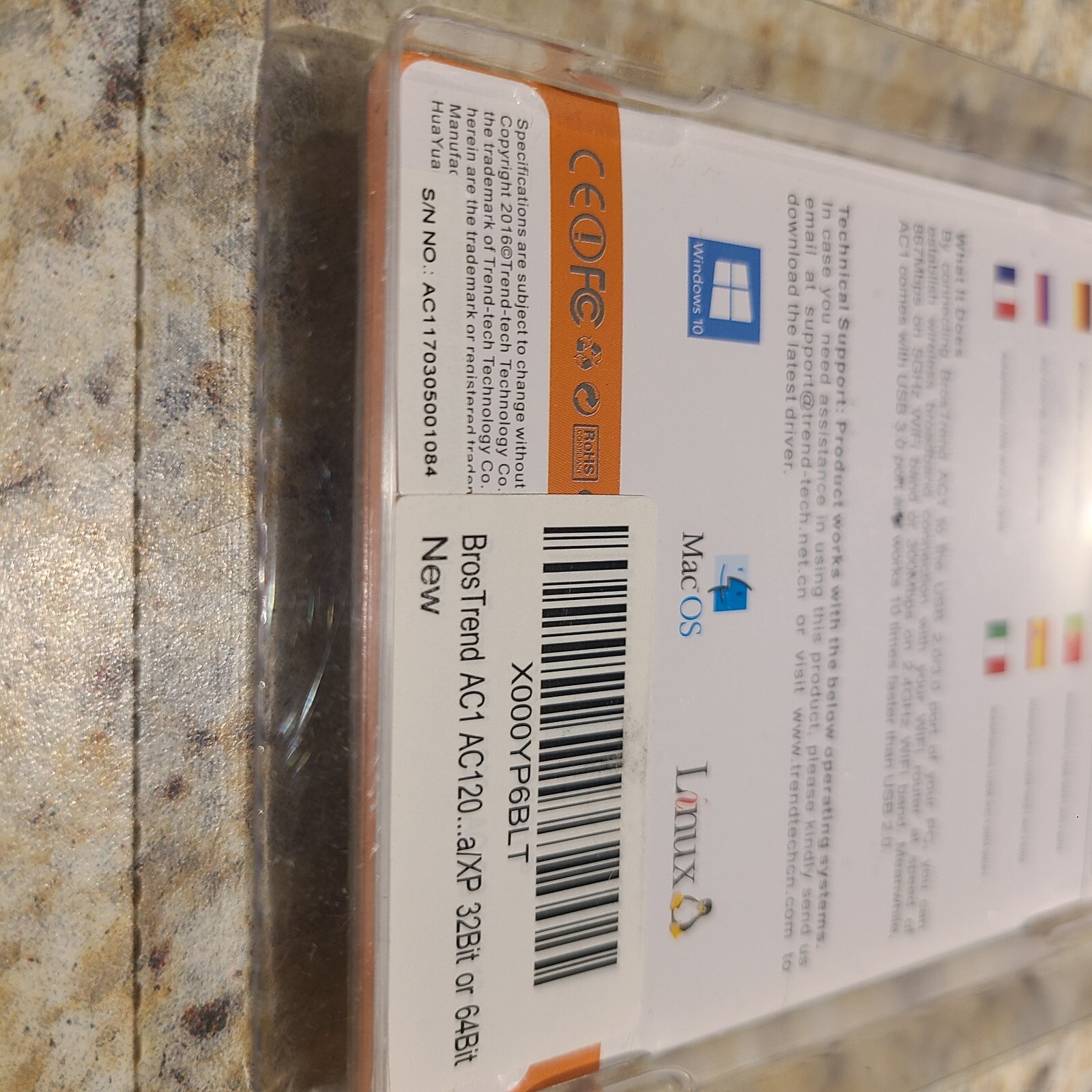 BrosTrend AC1200 Wireless Dual Band USB Adapter