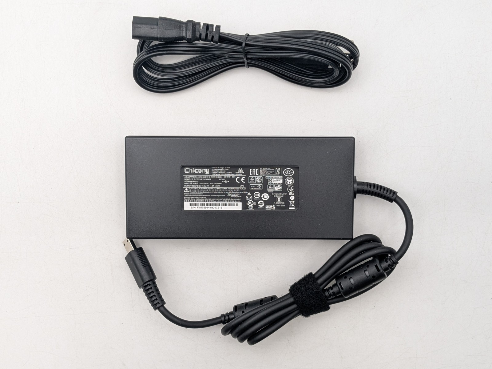 New MSI GE66 Raider 10UG A17-230P1B 230W 20V Chicony AC Power Adapter Charger