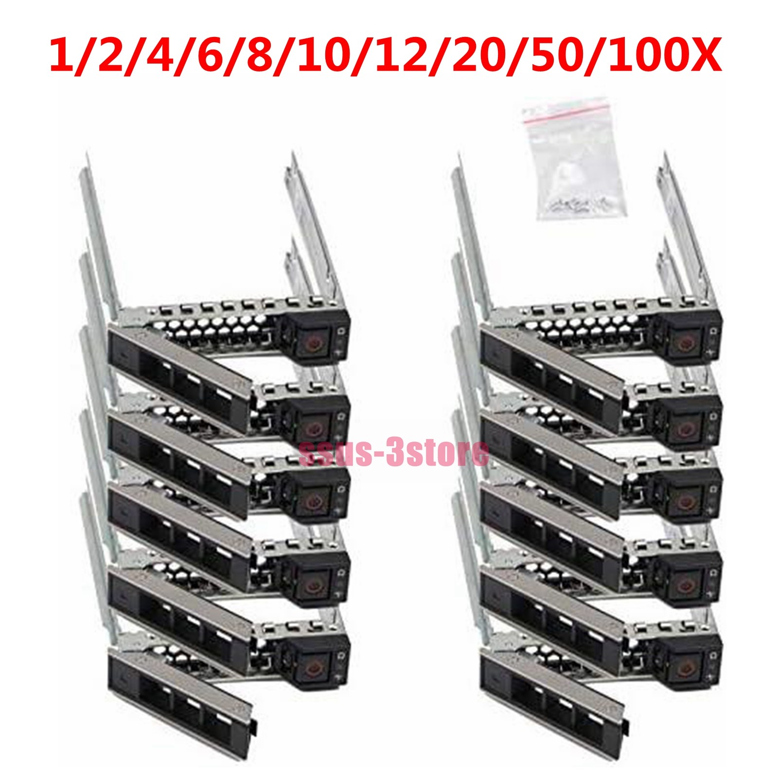 Lot DXD9H 2.5″ SFF HDD Caddy OEM For Dell R440 R640 R740 R740xd R940 R650 R750