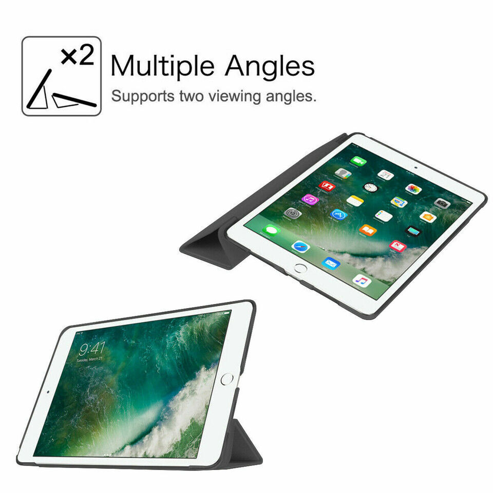 For iPad 6th 5th Generation Air 1 2 Mini 1 2 3 4 5 Case Smart PU Leather Cover