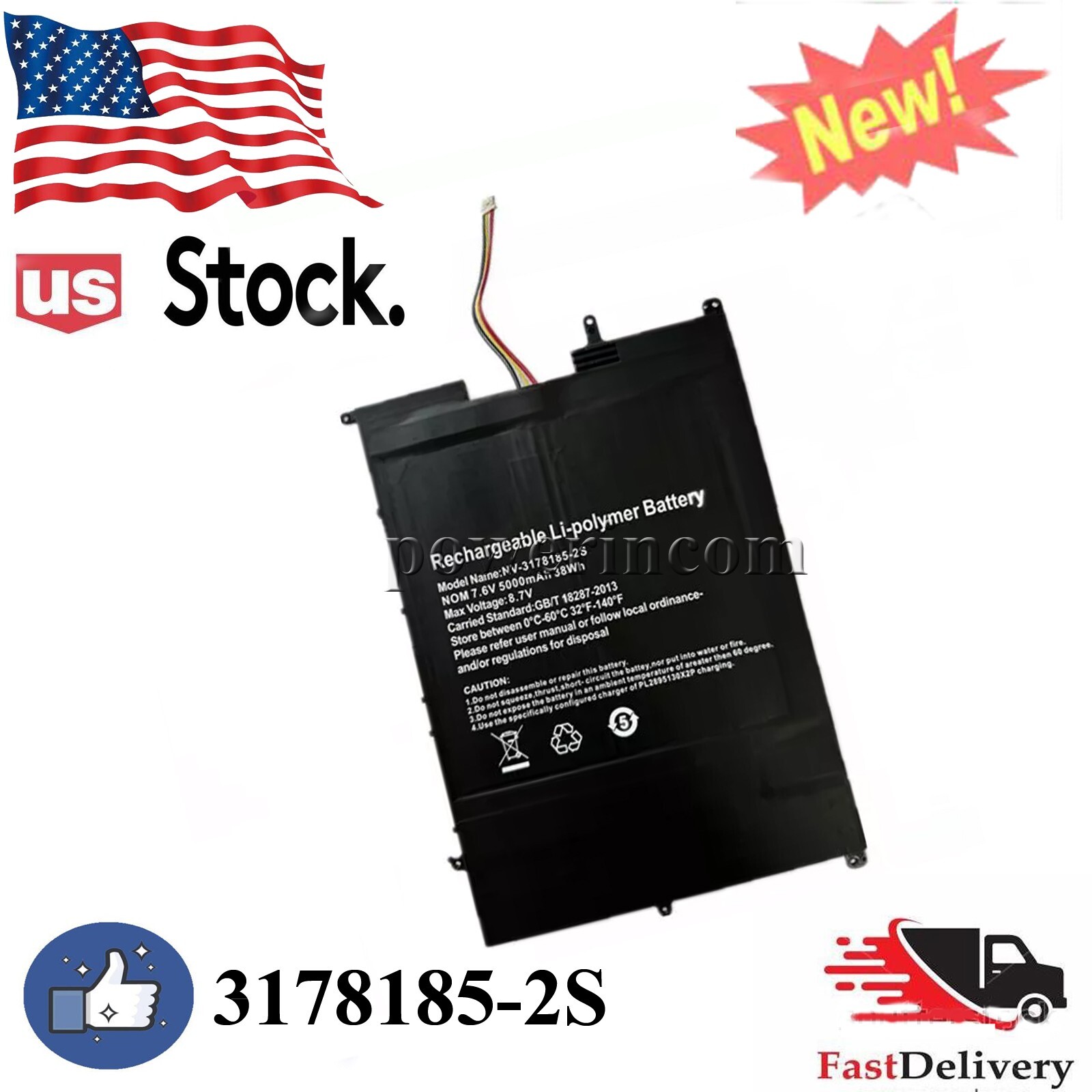 New nv-3178185-2s Battery For Sgin X15 Tablet PC laptop Battery 5000mA