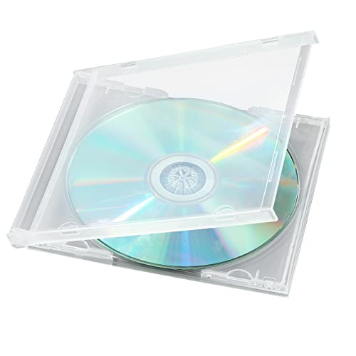 Shatter Proof PP Jewel Case, 10.4 mm Standard Single Disc Clear CD Jewel Case