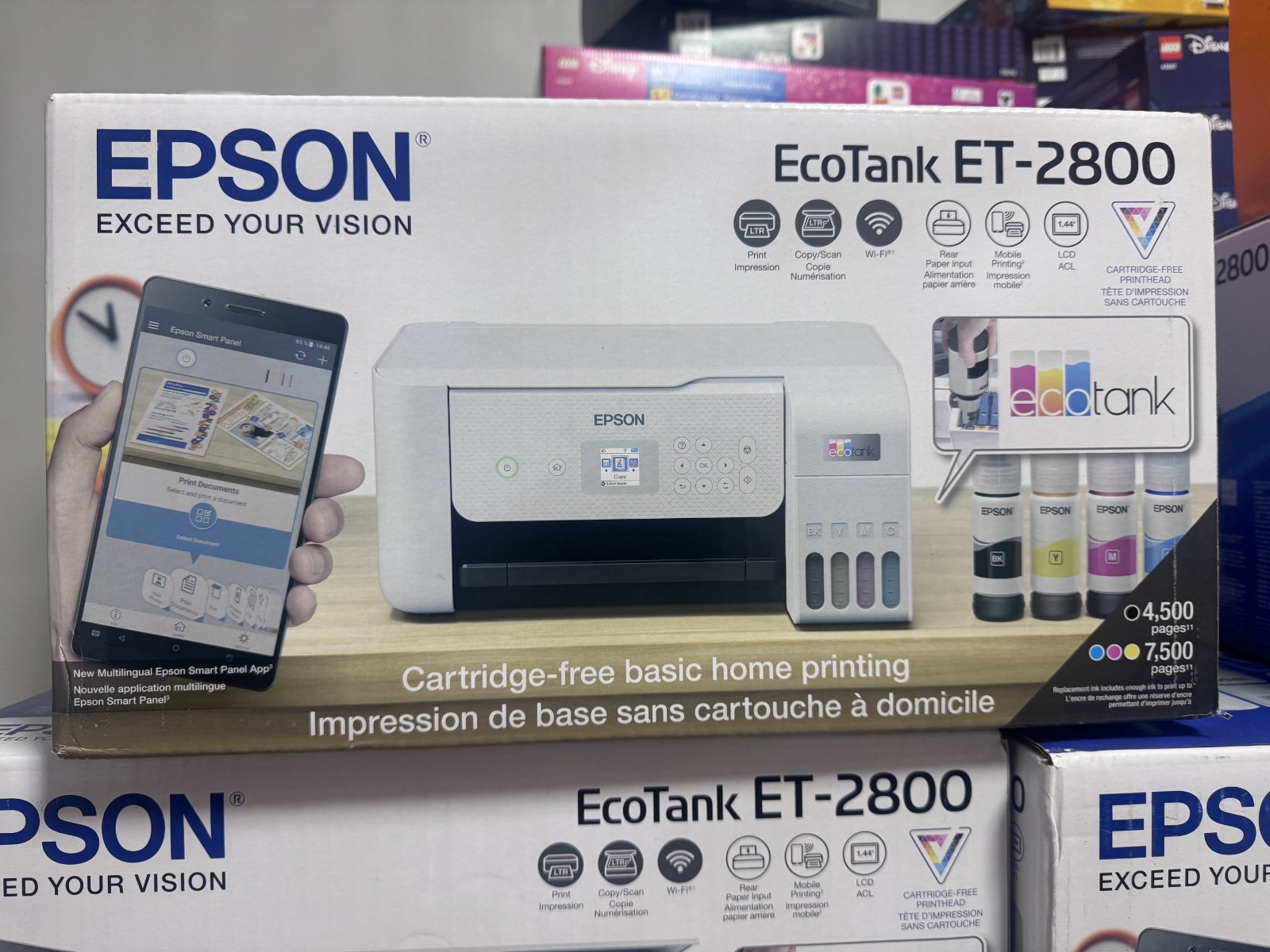 Epson ECOTANK ET-2800 Wireless All-In-One Supertank Color Printer – White