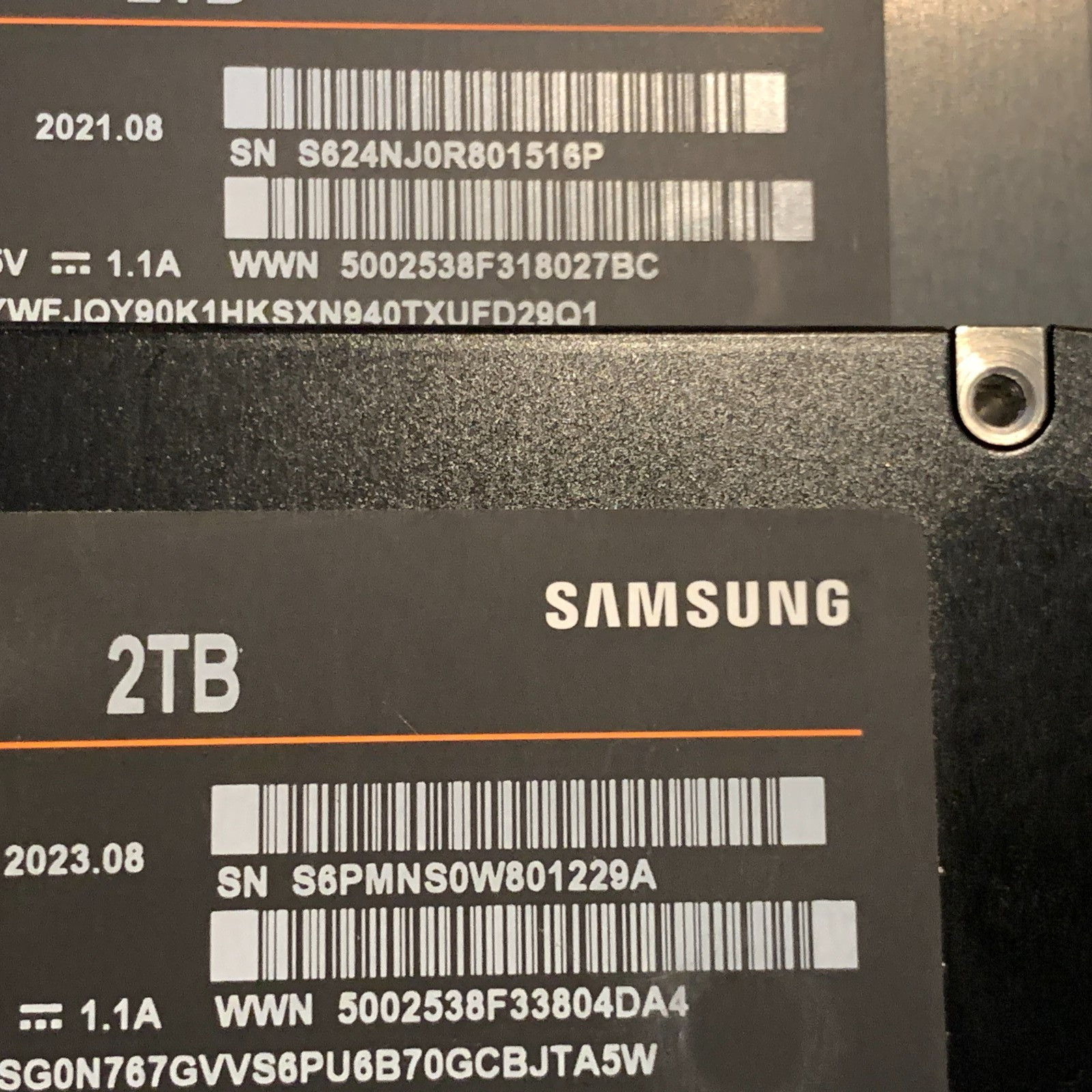 Samsung 870 EVO 2TB 2.5″ SATA III Internal SSD MZ-77E2T0 99-100% Health