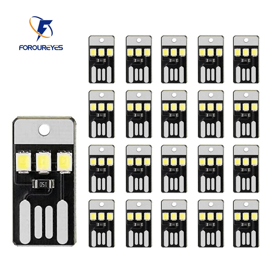 20pcs USB LED Book Lights Mini Night Lamp for Laptop Power Bank for Computer