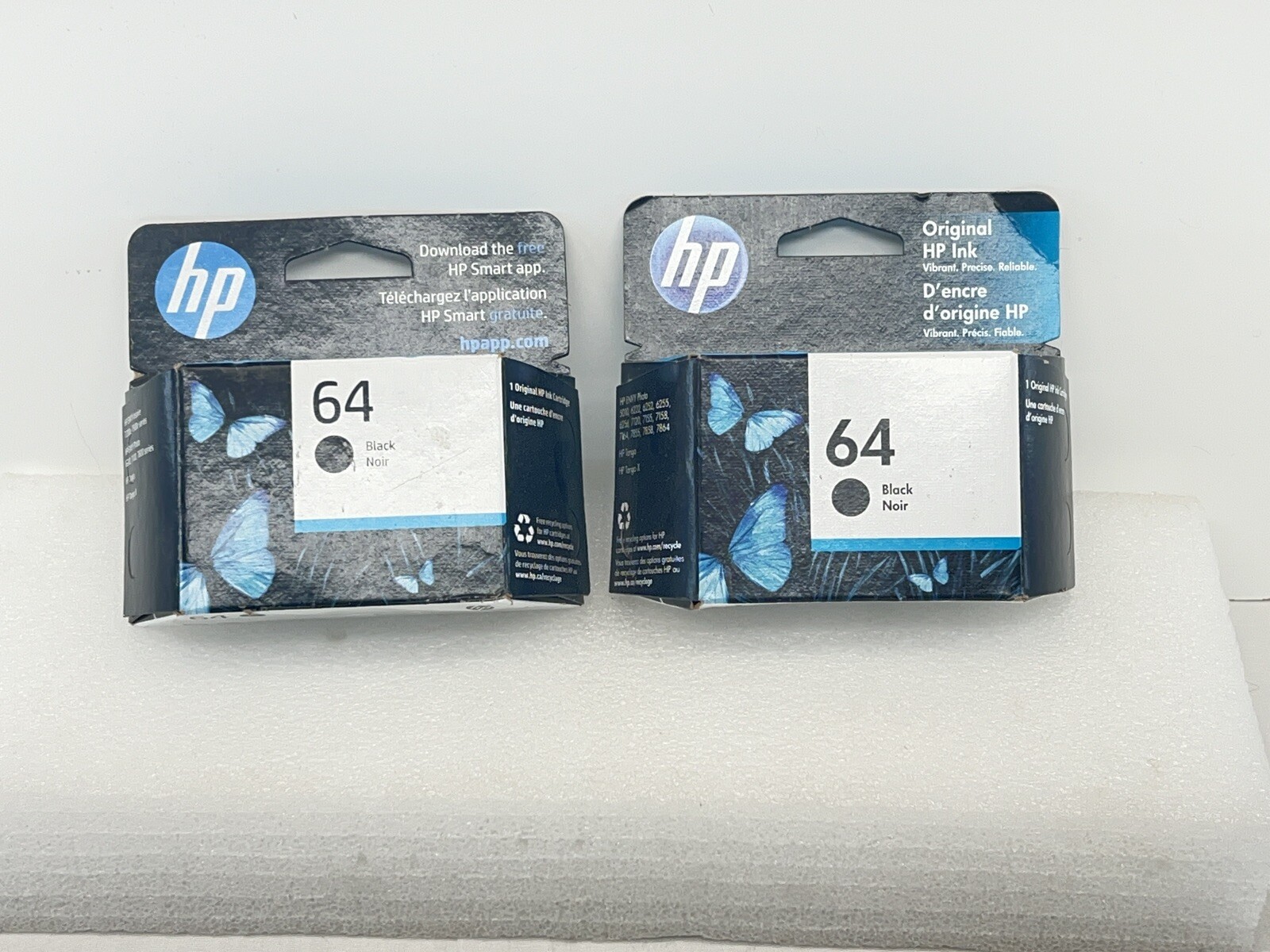2 HP 64 Single Ink Cartridge -Black Ink Cartridge – N9J90AN OCT 24/JUN 23