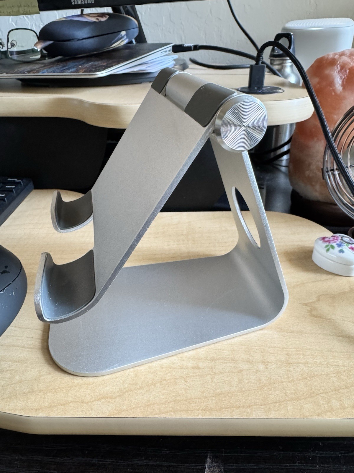 Lamicall Adjustable Aluminum Tablet Stand Holder for iPad Kindle Silver