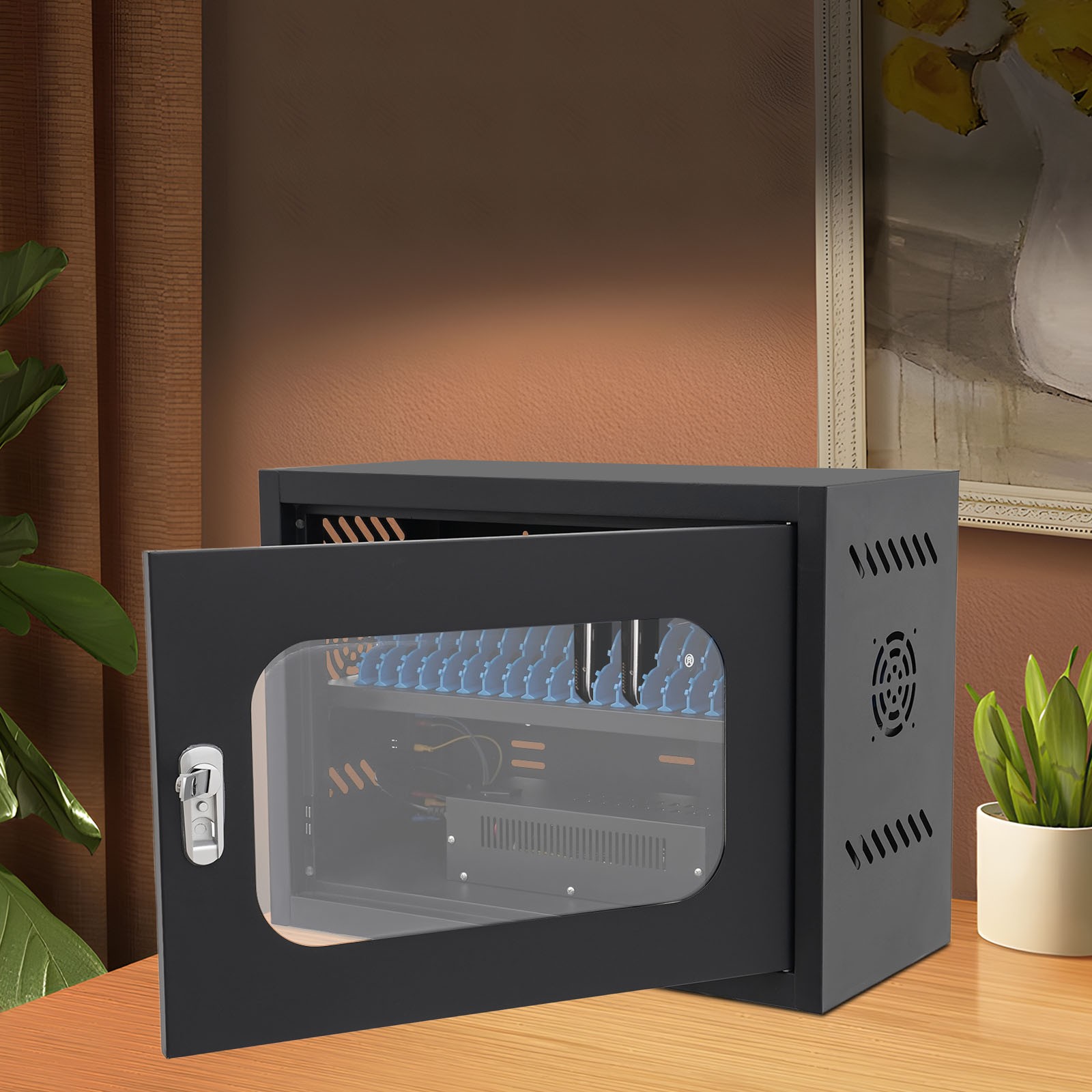 20-Device Charging Station Charging Cabinet for Cellphones & Tablet Computers US