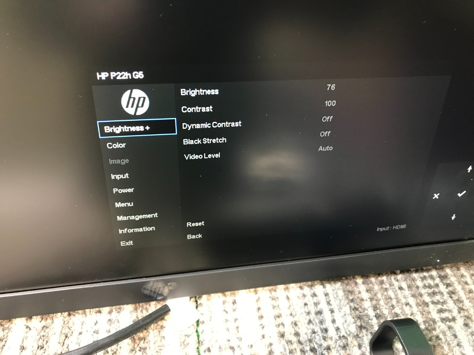HP P22H G5 21.5″ Monitor 1920×1080 75Hz 5ms IPS 64W30AA – NEW – OPEN BOX **