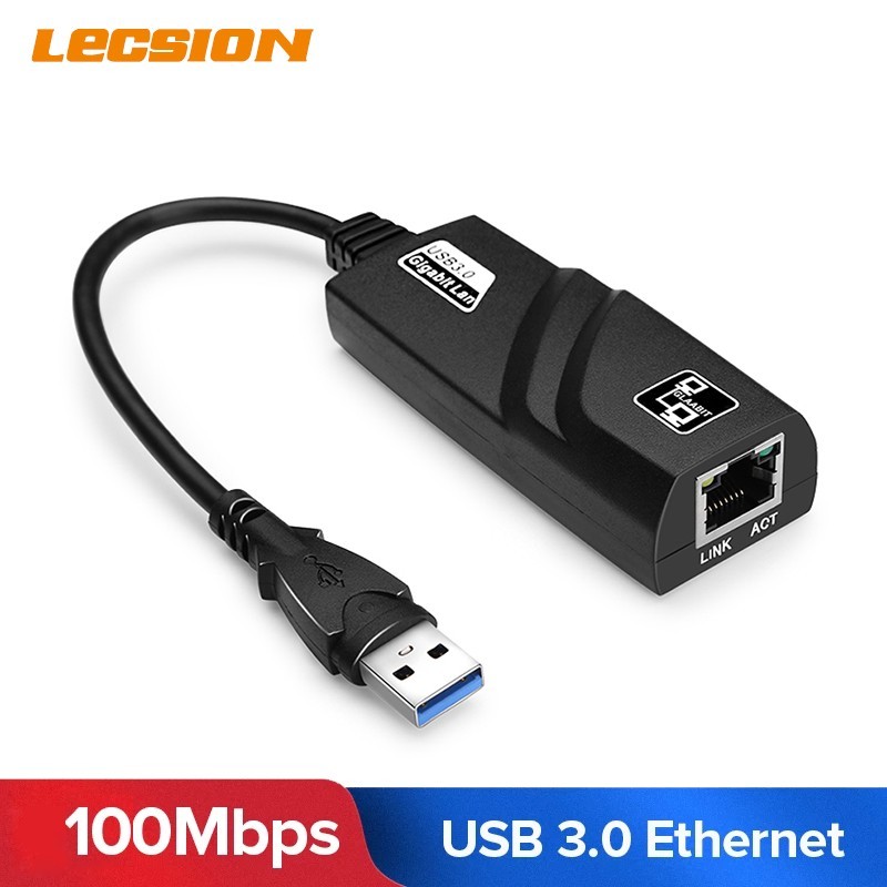 USB 3.0 Gigabit Ethernet LAN RJ45 1000Mbps Network Adapter For Windows PC Mac