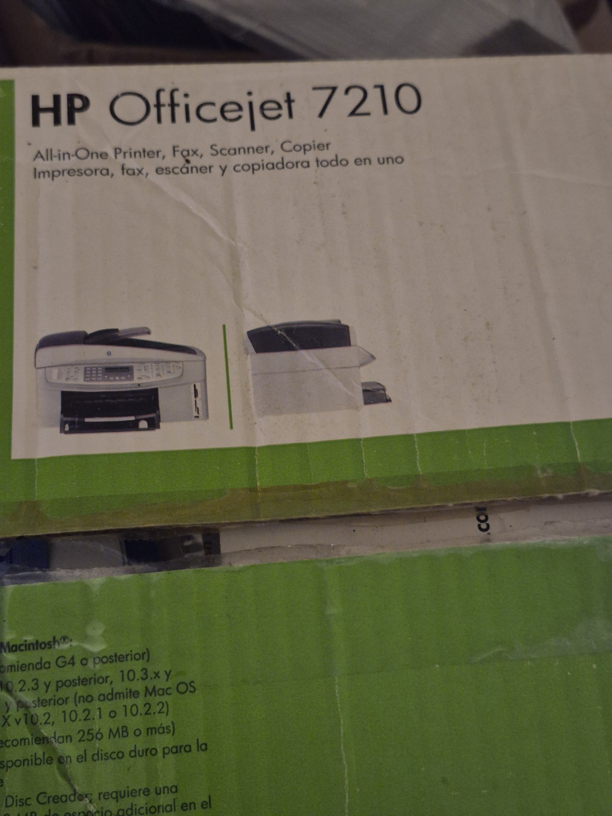 HP OfficeJet 7210 All-In-One Inkjet Printer ,nob
