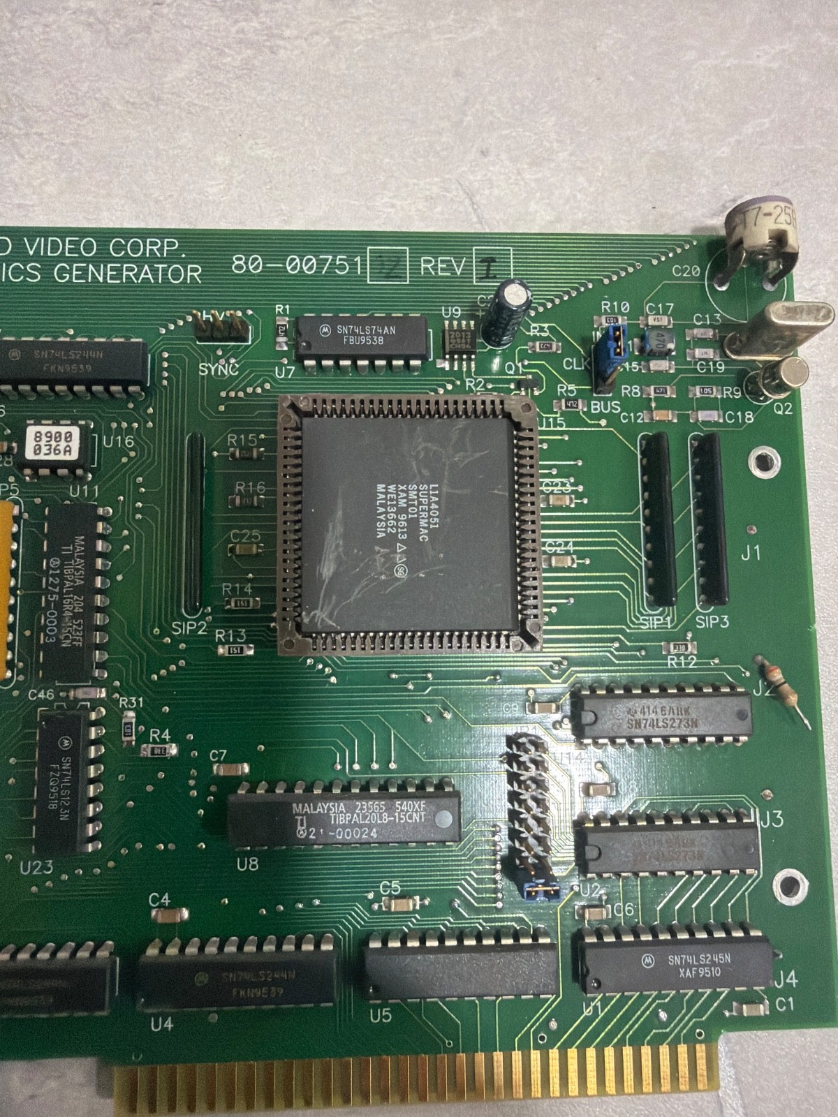 On Command Video Corp. HI RES Graphics Controller Board *VERY RARE*