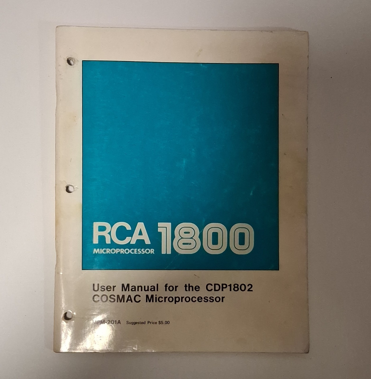 RCA 1800 Microprocessor Vintage User Manual for CDP1802 COSMAC Microprocessor