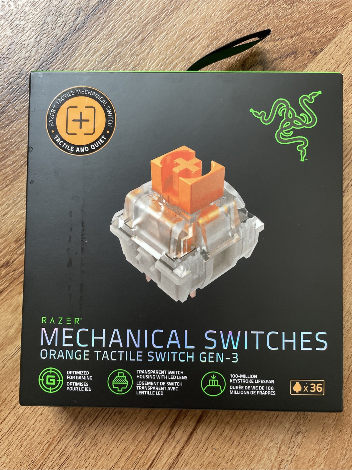 Razer Orange Tactile Mechanical Switches Pack Gen-3 RC21-02040300-R3M1