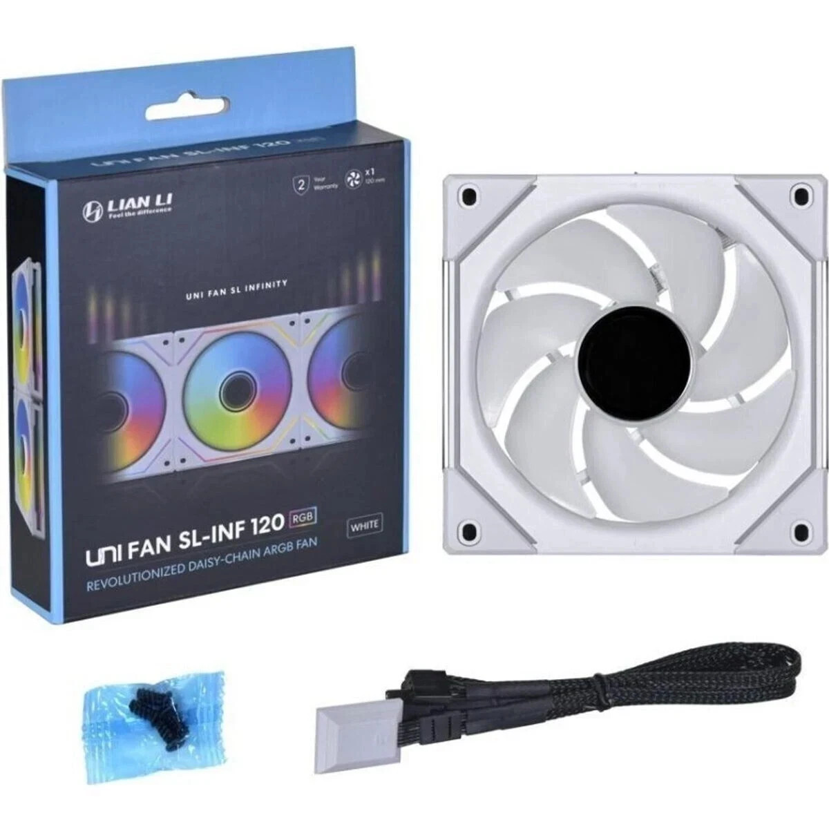 Lian-Li UF-SLIN120-1W 120 Mm UNI FAN SL Infinity Fluid Dynamic Bearing Case Fan