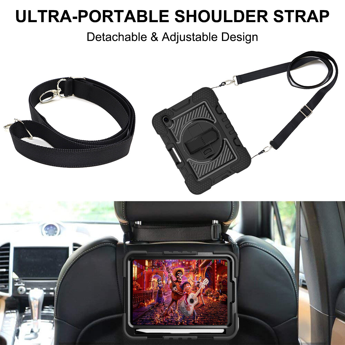 For iPad 9th 8th 7th 6th 5th Generation Heavy Duty Stand Shockproof Case Cover