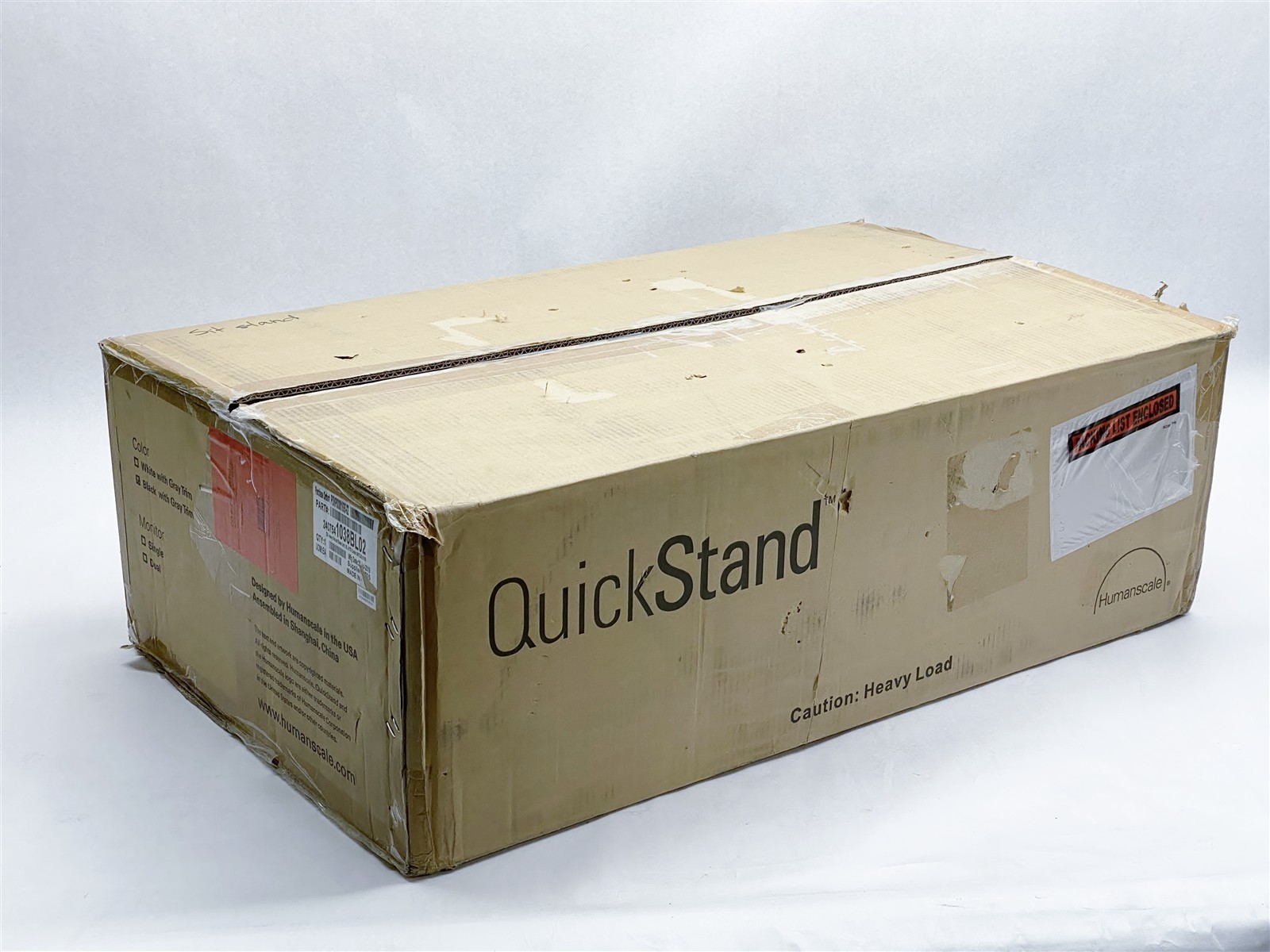 Humanscale Quickstand Heavy Mount Base Unit Single Monitor Black NEW open box