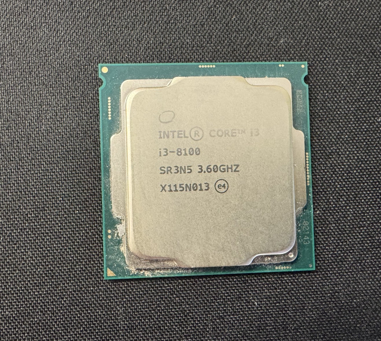 Intel Core i3-8100 SR3N5 CPU Processor 3.6GHz Quad-Core LGA1151 Socket 6MB