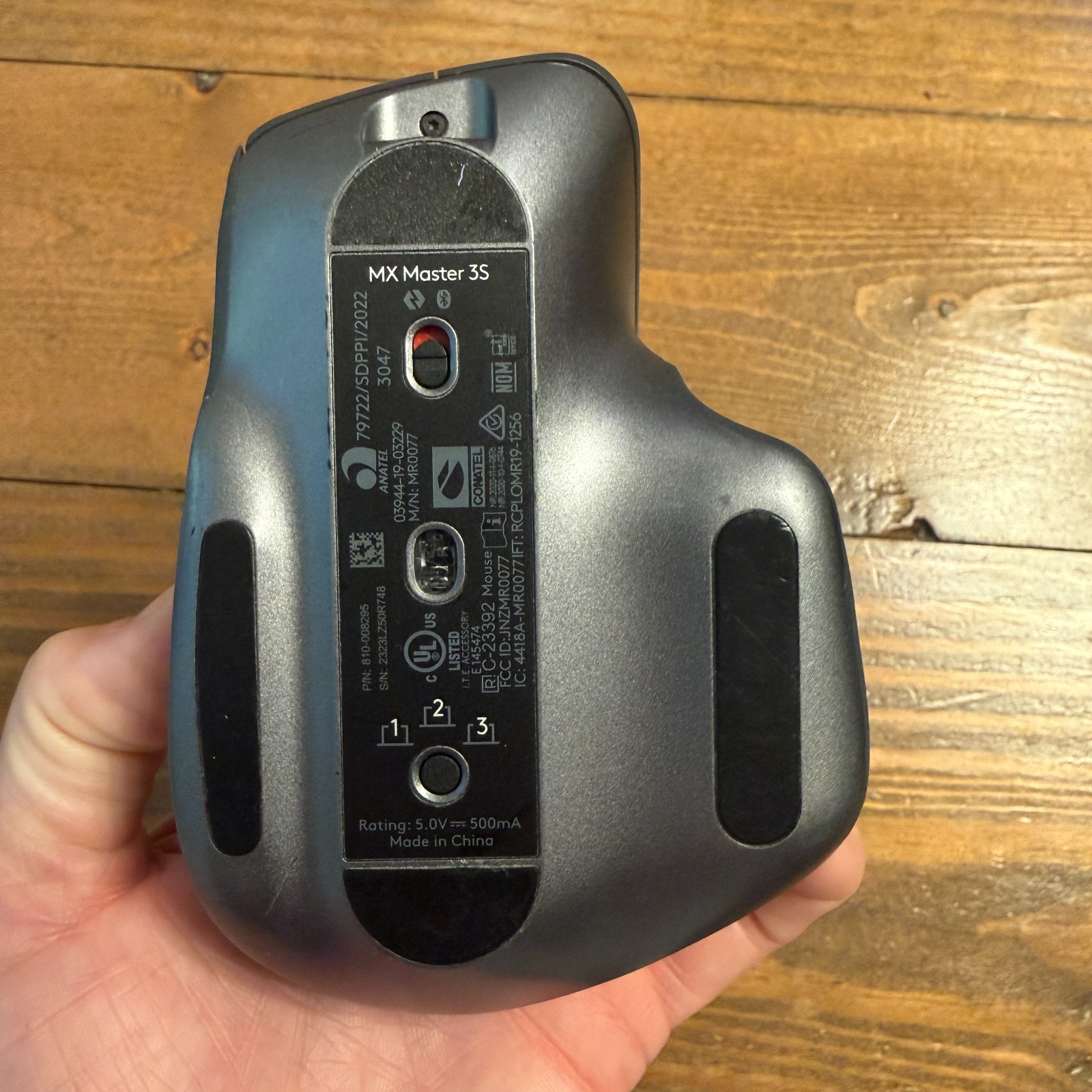 Logitech MX Master 3S Ergonomic Wireless Optical Mouse Black Bluetooth *READ*
