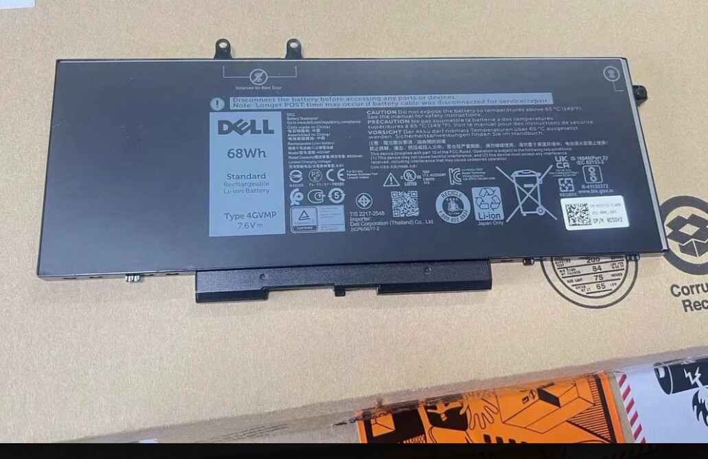 Genuine 4GVMP Battery For Dell Precision 3540 3550 Latitude 5400 5500 9JRYT 68Wh