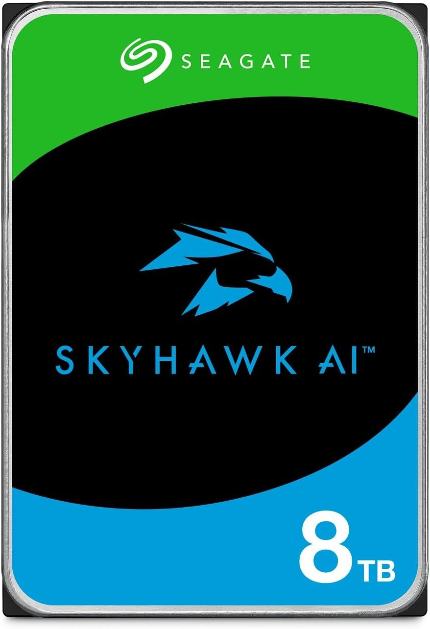 Seagate Skyhawk AI 8TB 7200RPM 256MB Cache SATA 6.0Gb/s 3.5″ Internal HDD