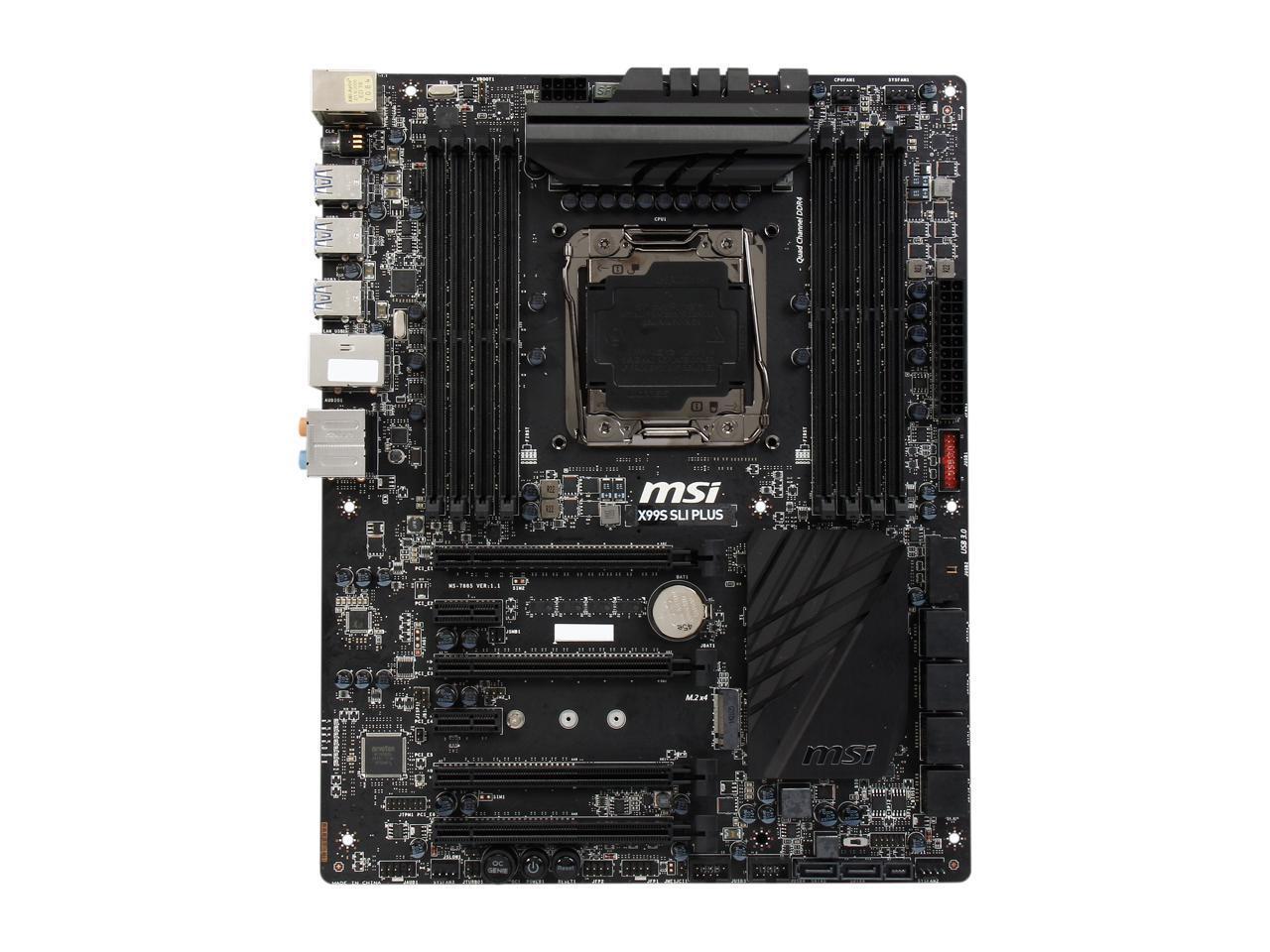 For LGA 2011-3 MSI X99S SLI PLUS Motherboard 8*DDR4 USB 3.0 Intel On-Board Audio