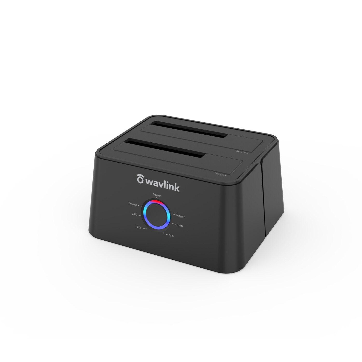 WAVLINK Dual Bay 2.5/3.5″ HDD SSD Docking Station USB TO SATA Black New Sealed