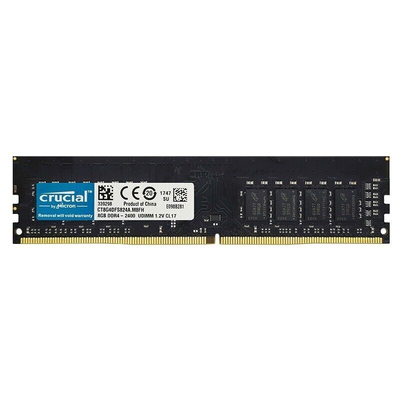Crucial DDR4 4GB 8GB 16GB 2400Mhz 2666 3200 PC4 288pins Desktop Memory Dimm Ram