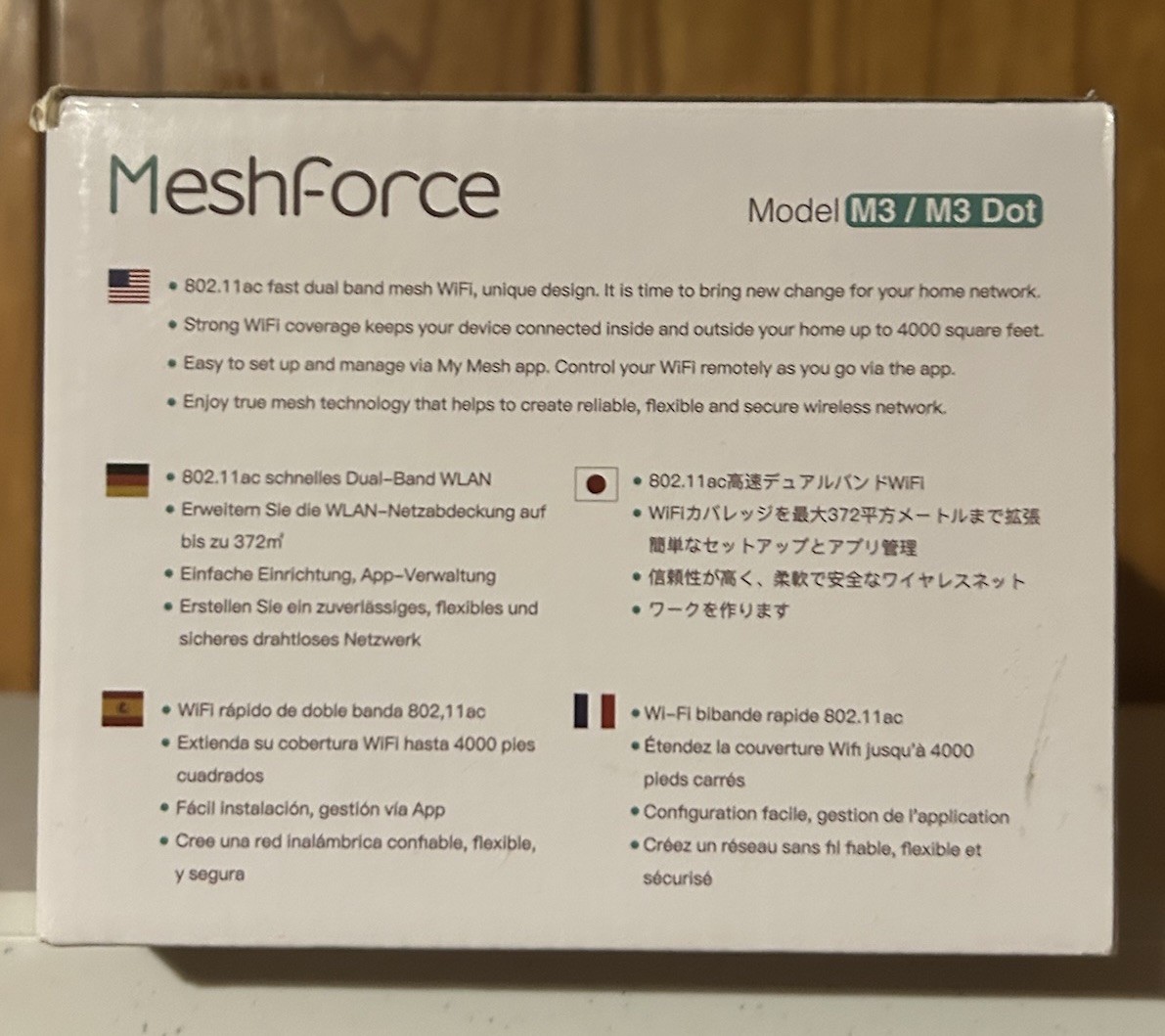Meshforce whole home WiFi extender system m3 dot