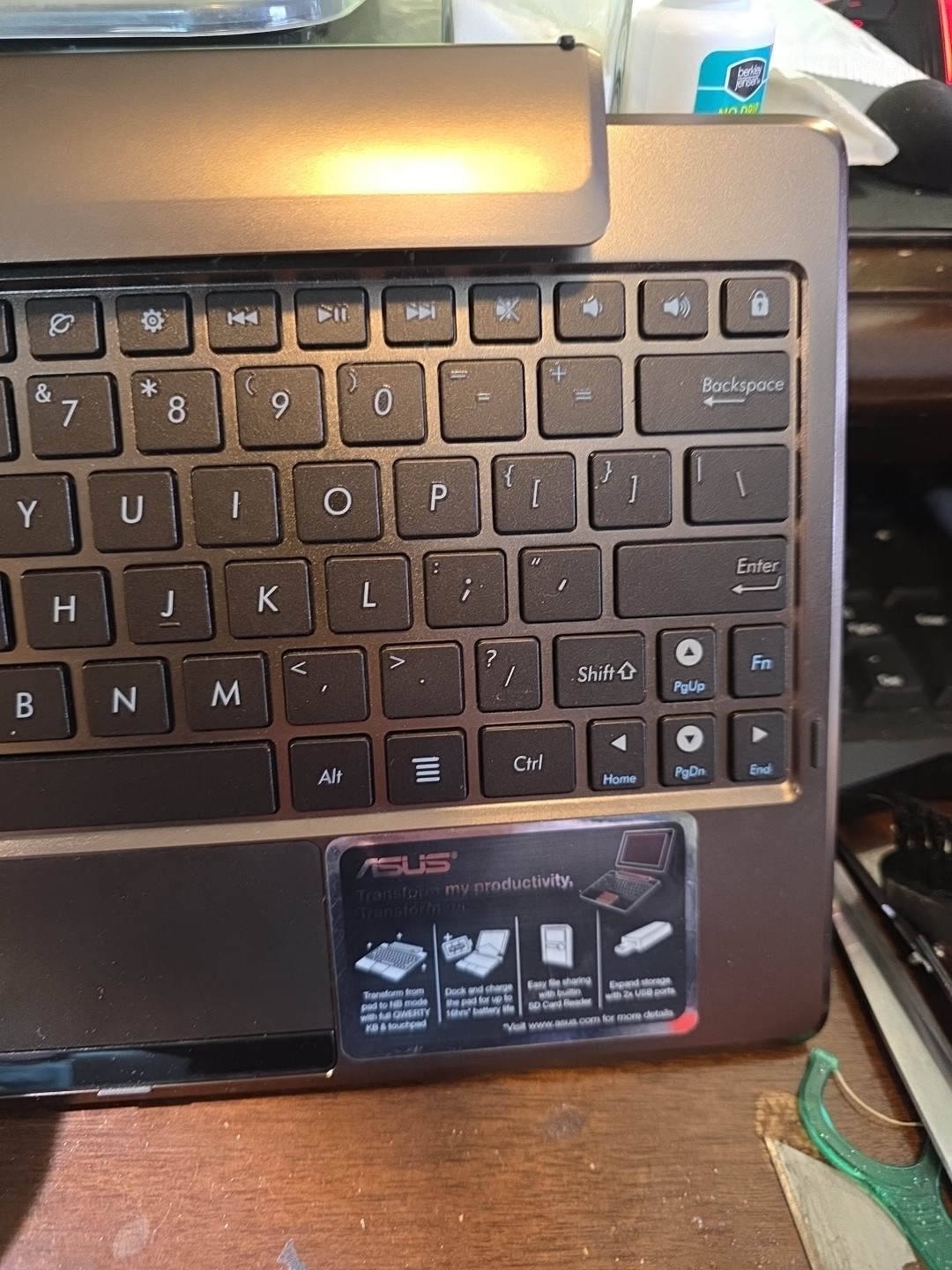 ASUS Eee Pad Transformer TF101 Mobile Docking Keyboard Dock – Tested / Working