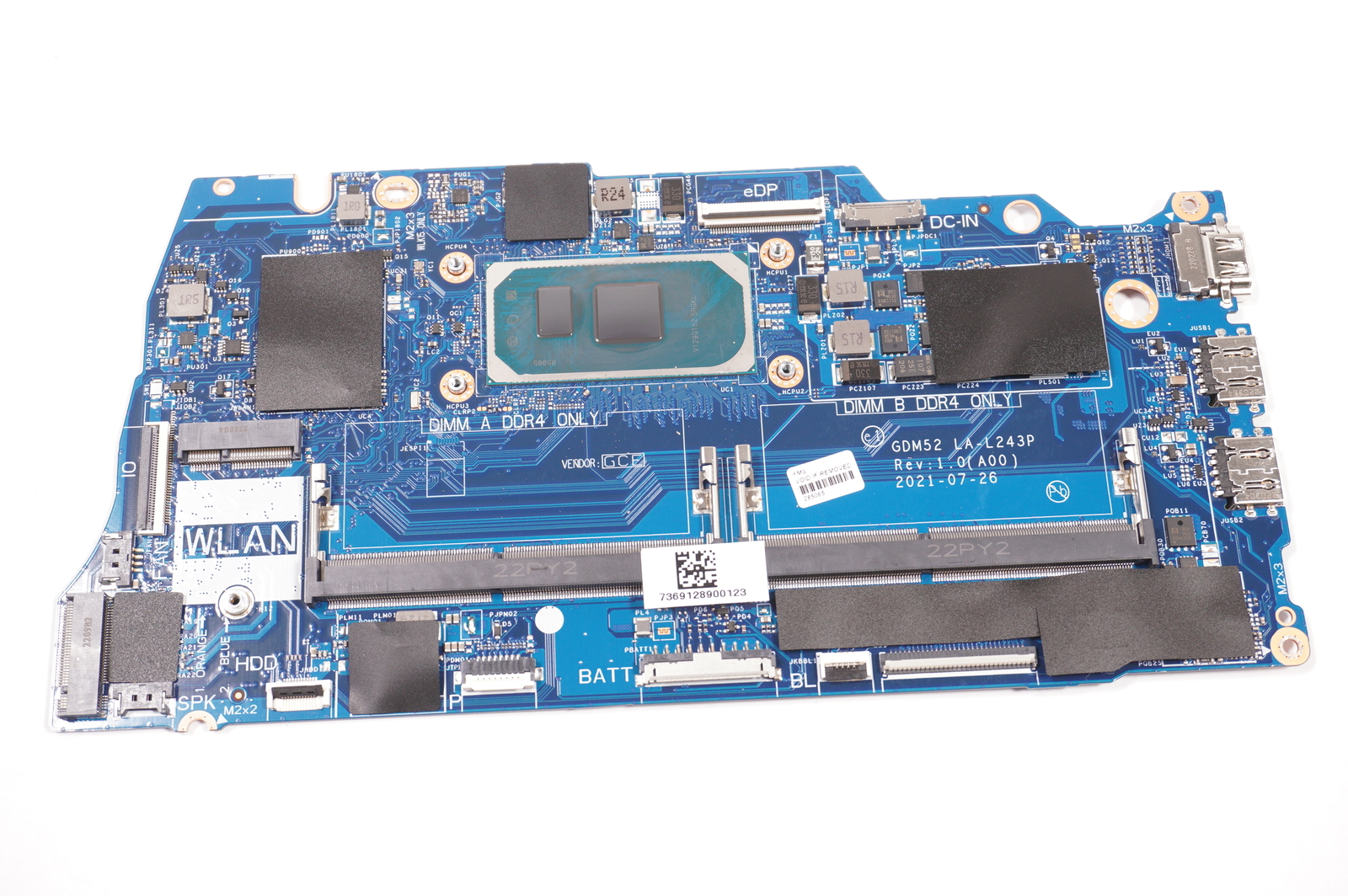 Compatible with 3P9HH Dell Intel Core i5-1035G1 Motherboard I3511-5174BLK-PUS