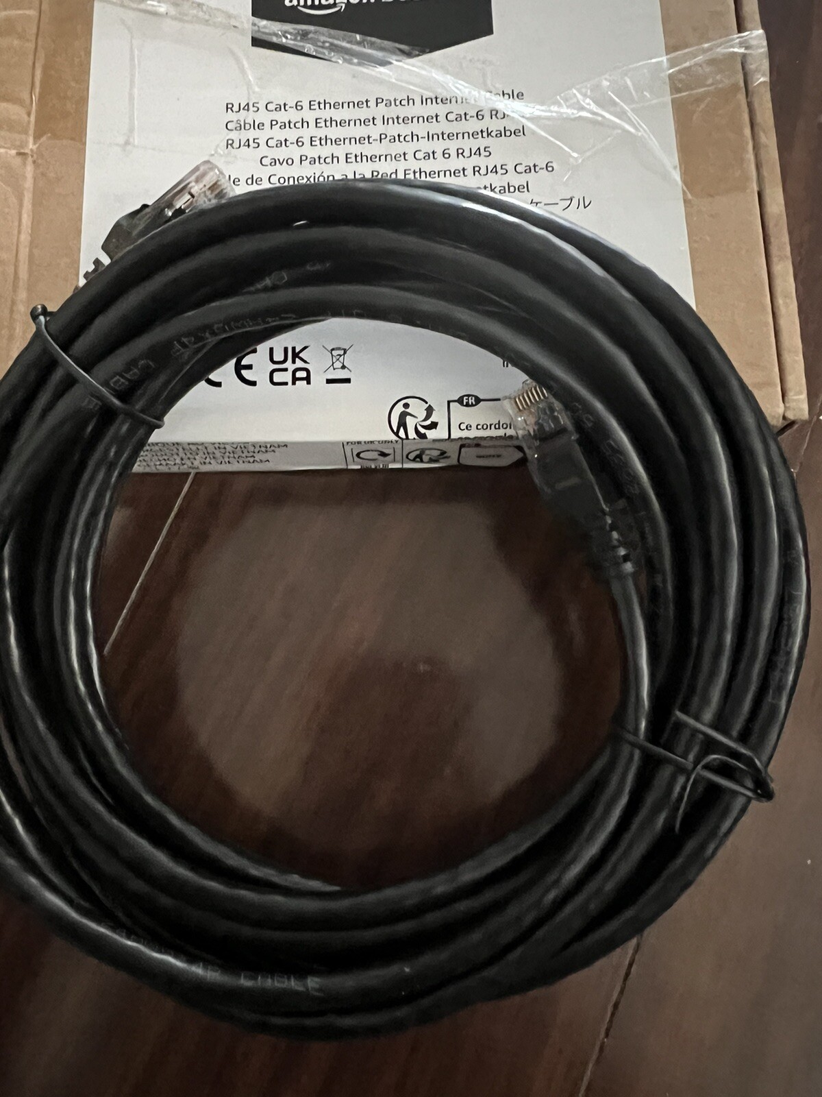 RJ45 Cat 6 Ethernet Patch Cable, 10Gpbs High-Speed Cable, 250Mhz, Snagless, 15 F
