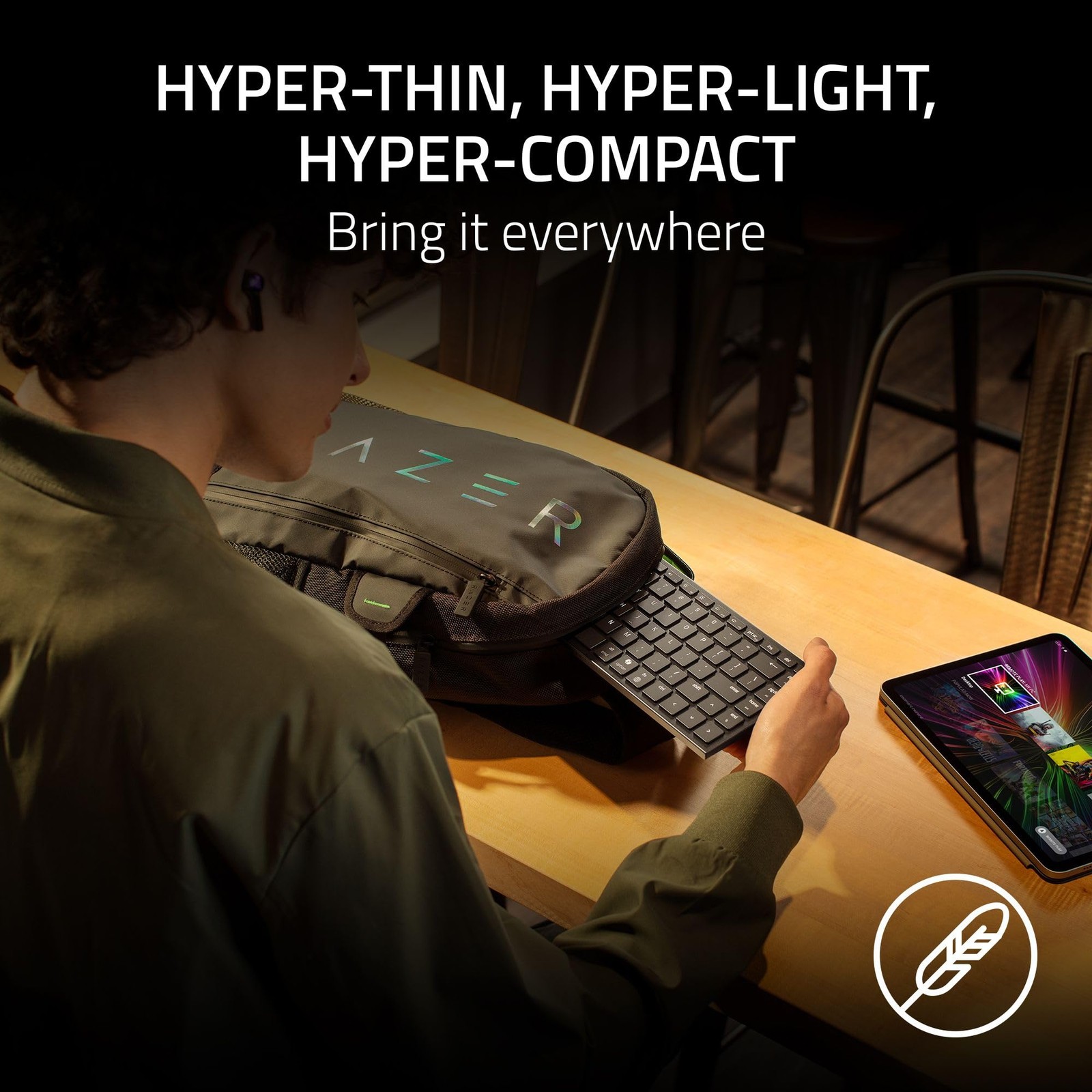 Razer Joro Portable Wireless Gaming Keyboard: Thin, Light, Compact – Chroma RGB