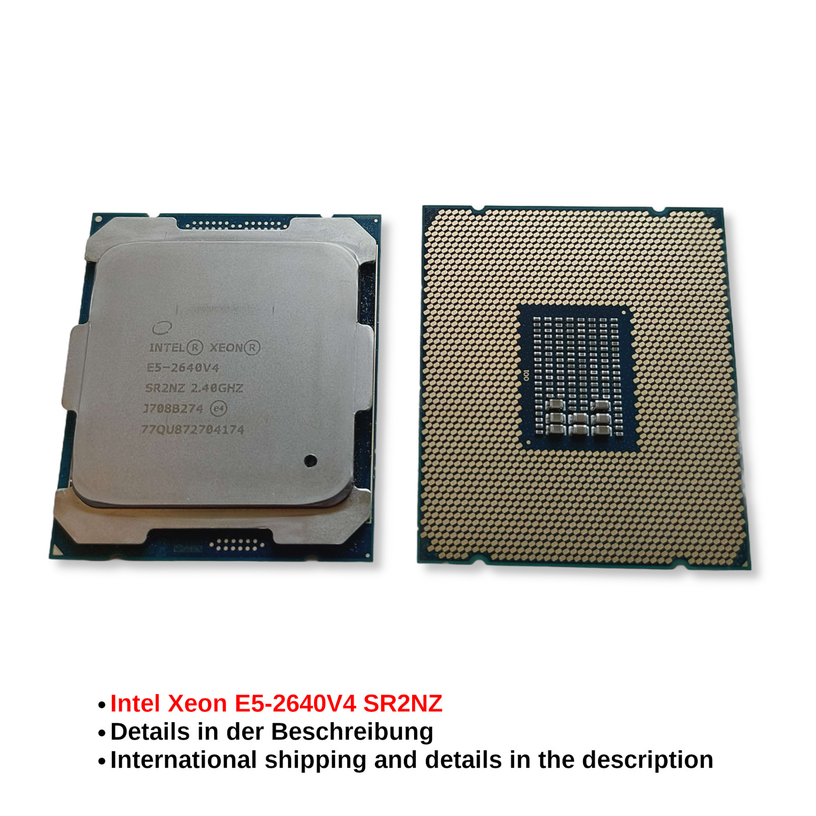 Intel Xeon E5-2640V4 SR2NZ CPU/Processor, LGA 2011-3/FCLGA2011-3 2.40GHz 10-Core