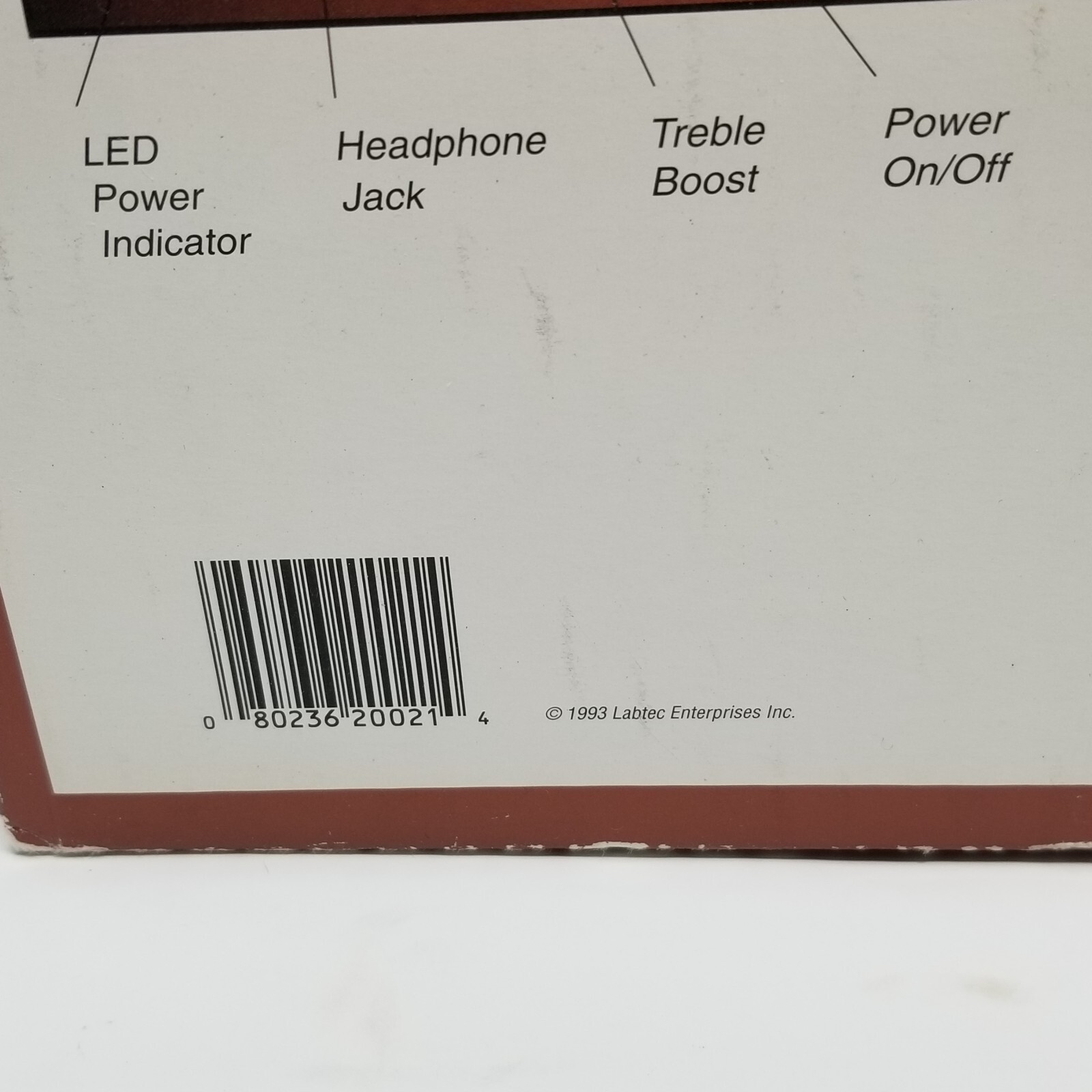 Vintage Labtec CS-900 Computer Speakers In Box w/ All Cables See Pics