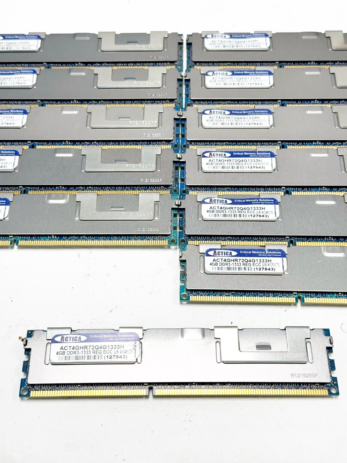 UNTESTED Actica 48GB (12x4GB) DDR3- 1333 REG ECC Server Rams ACT4GHR72Q4G1333H