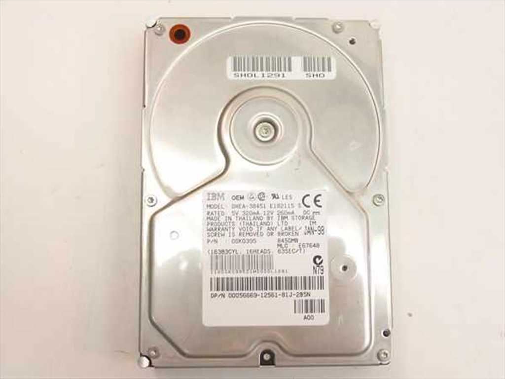 Dell 8.4GB 3.5″ IDE Hard Drive – IBM 00K0395 56669