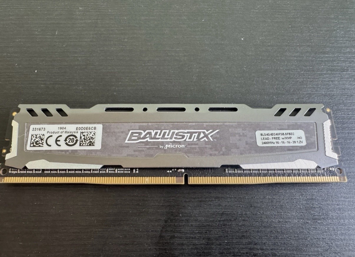 Crucial Micron Ballistix Sport 16GB (4x4GB) DDR4 RAM Memory 2400MHz