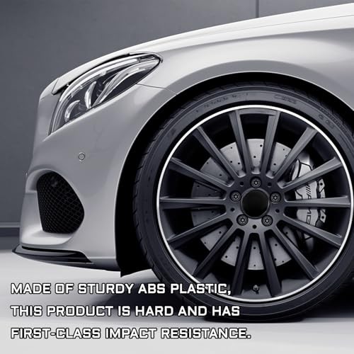 4PCS Wheel Center Caps, 2.36in X 2.2in X 0.57in Snap-in Center Caps for black