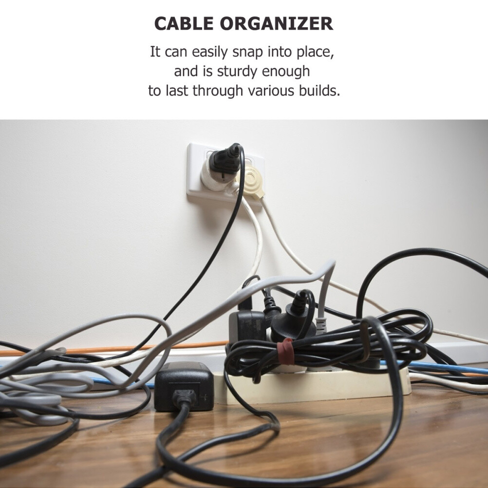 24pcs cable combs Wire Management Comb Cable Organizer Sleeved Cables Pc