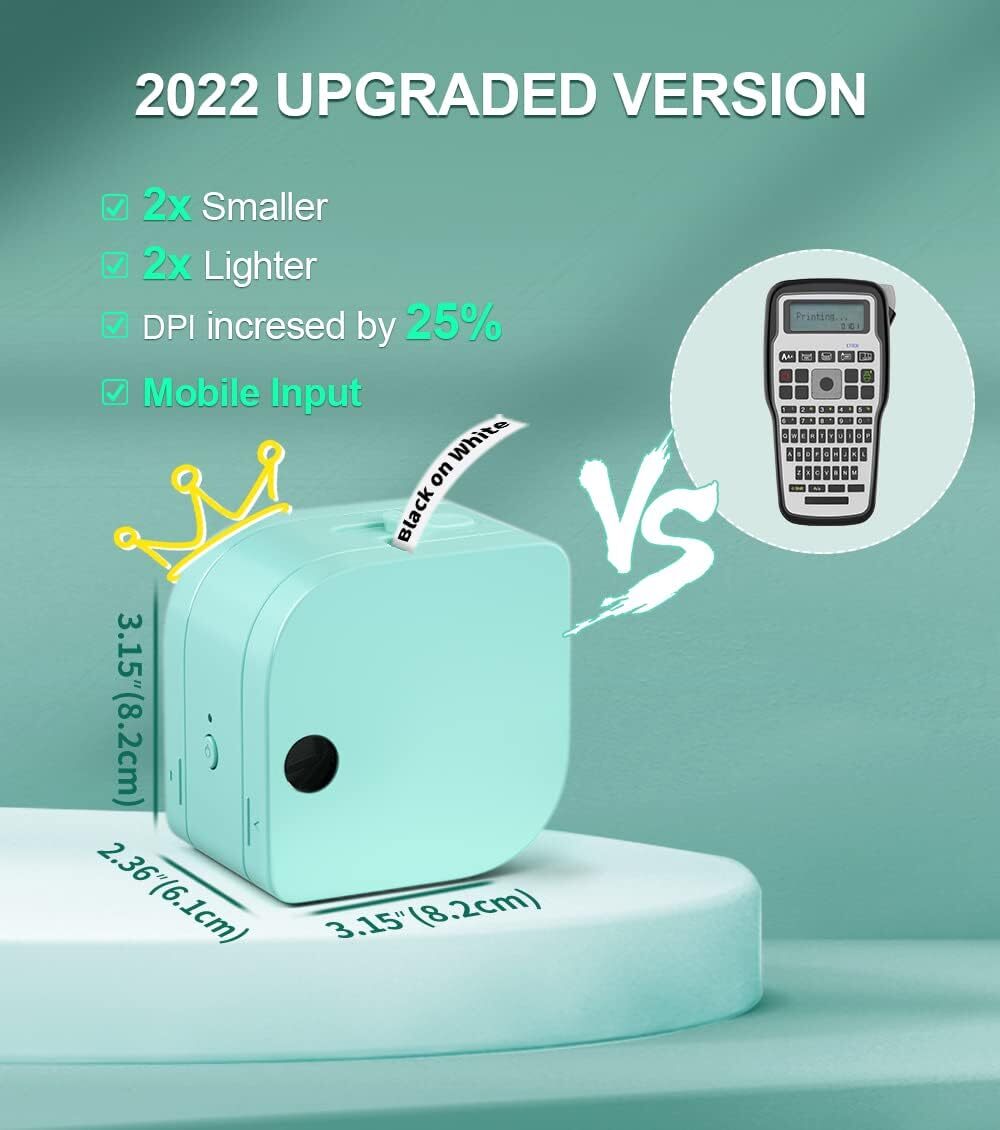 DYMO LetraTag Handheld Label Maker Machine LT-100H Phomemo P12 Pro Printer 91331