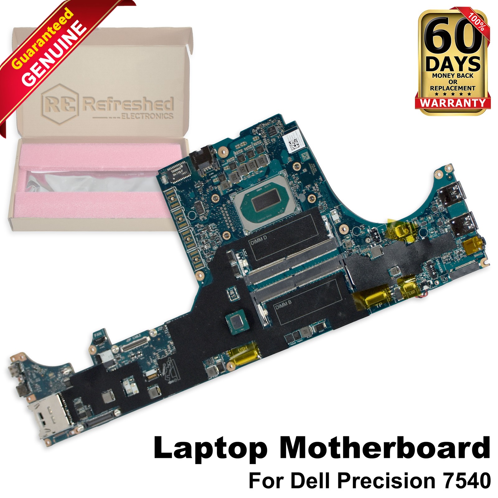 Dell Precision 7540 Motherboard Intel Xeon E-2276M Hex-Core LA-H271P DKGFW