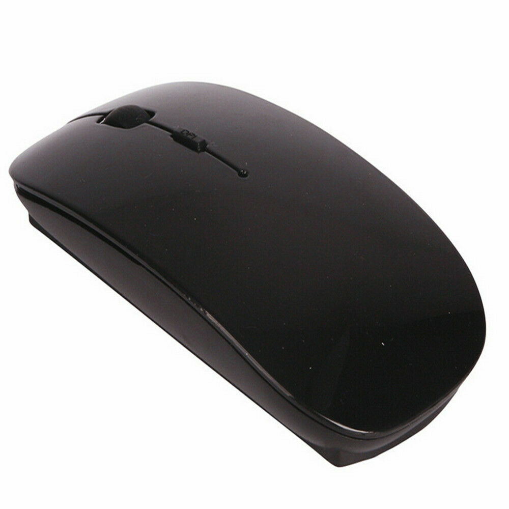 New Slim 2.4 GHz Optical Wireless Mouse + Receiver For Laptop PC Mac Black US