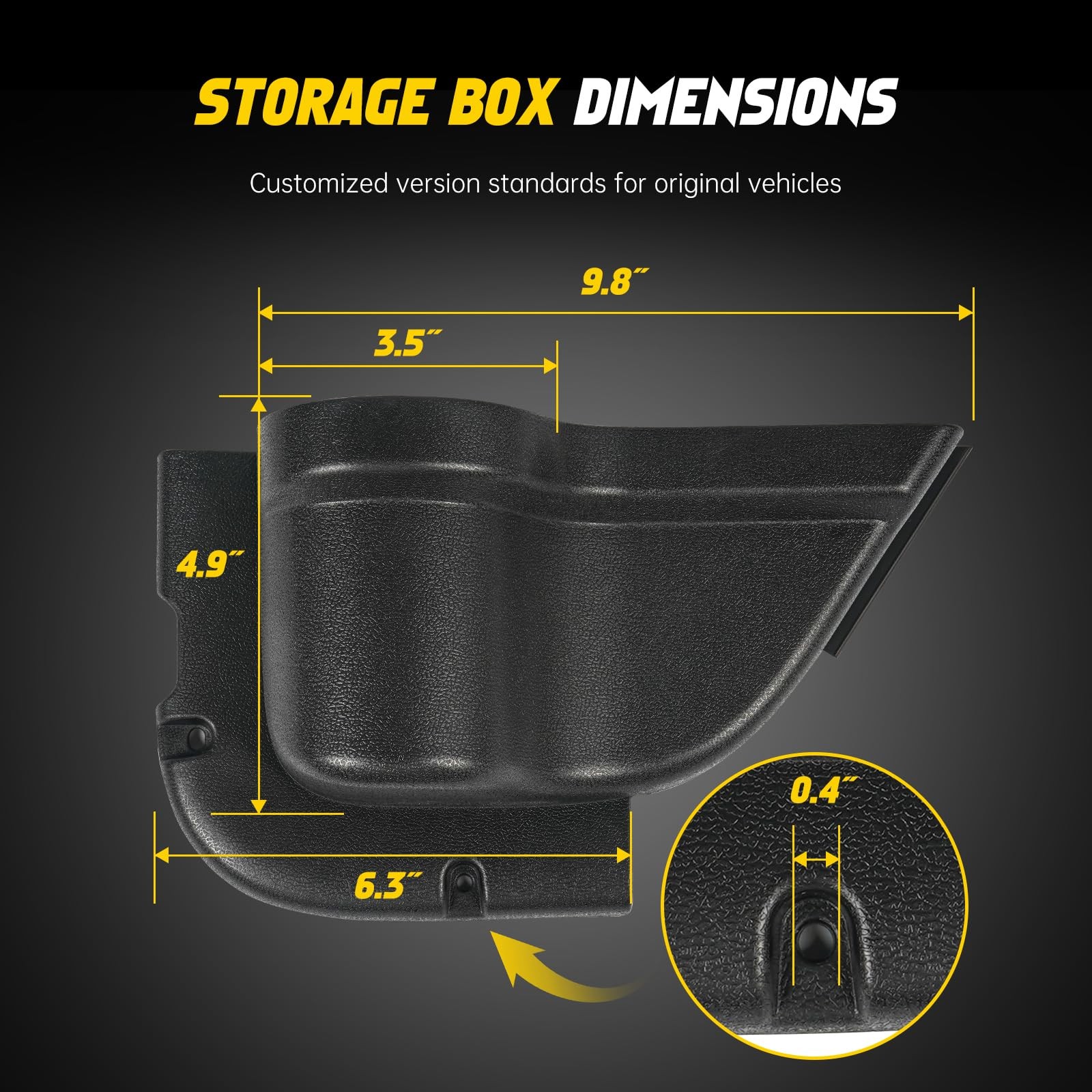 MIKKUPPA JK Storage Pockets – Front Door Pockets Compatible with 2011-2018 Je…