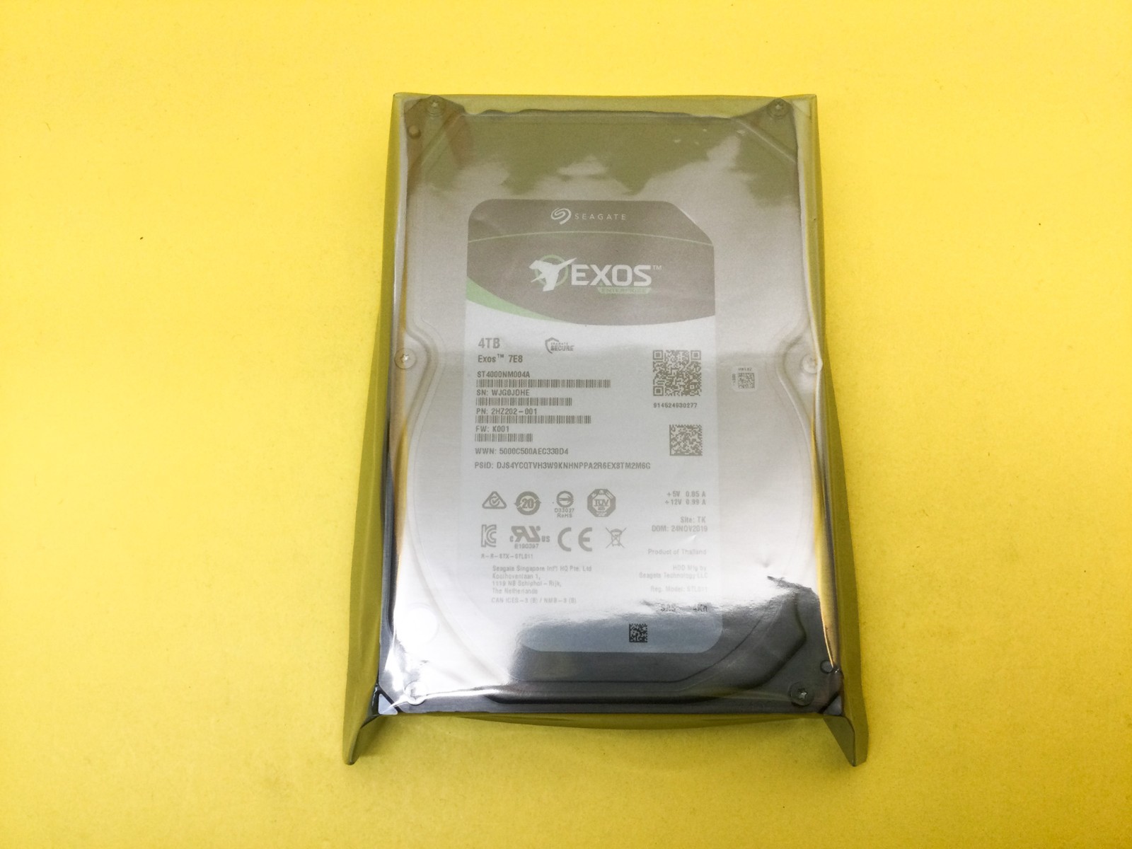 Seagate Exos 7E8 4TB 7.2K SAS 12Gb/s 256MB 3.5″ 4Kn HDD ST4000NM004A New